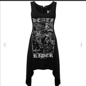 Killstar long tank dress with open back